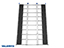 Alumiininen lastausramppi moottorikelkalle 2160×1230 mm, 680 kg